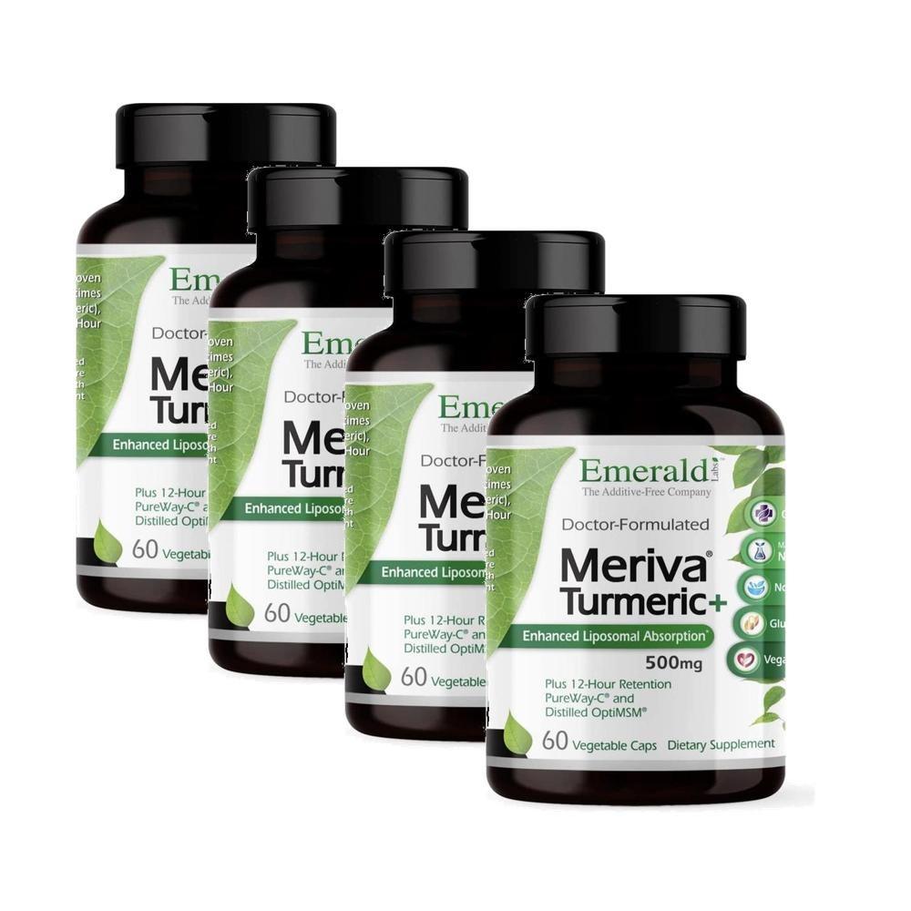 Emerald Labs Meriva Turmeric Plus Opti MSM 500mg Capsules 4 pcs 60 Tablets