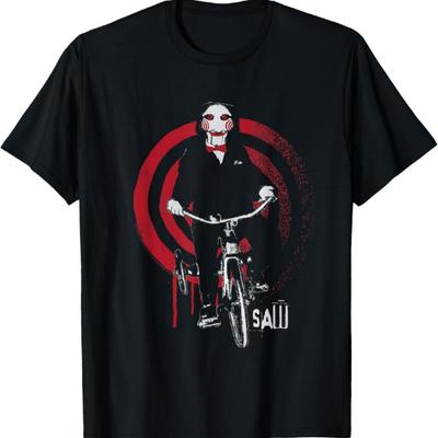 Saw Jigsaw On Bike T-Shirt