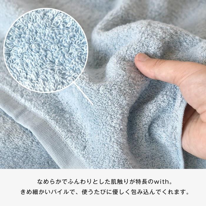 Bloom Imabari Towel Certified Handkerchief 6-Piece Set with Towel Handkerchiefs, 100% Cotton, Made in Japan (All Colors Set - 1 of each