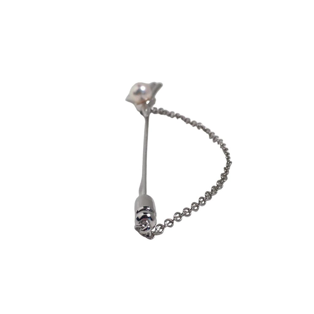 TASAKI Tazaki Pearl Stylish Outing Wedding SV Brooch Silver Silver Women Used