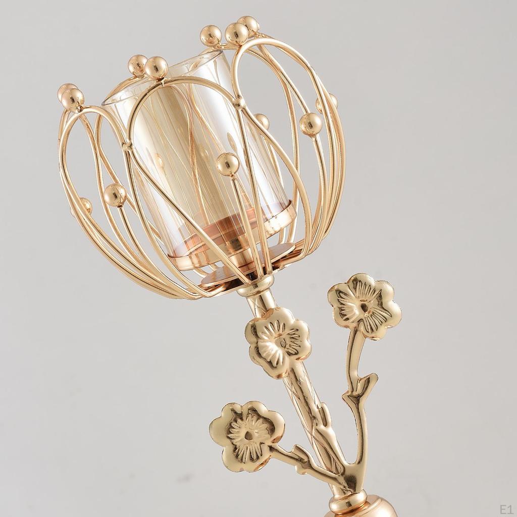 Candle Decor Pillar Tealight Candlestick Holder for Wedding Candelabra, Party Table