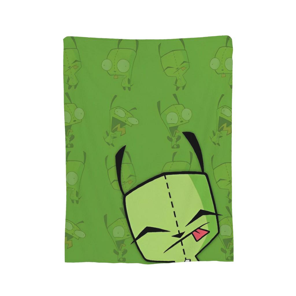 Invader Zim Gir Blankets Fleece Decoration  Breathable Lightweight Throw Blanket for Bed Couch Plush Thin Quilt
