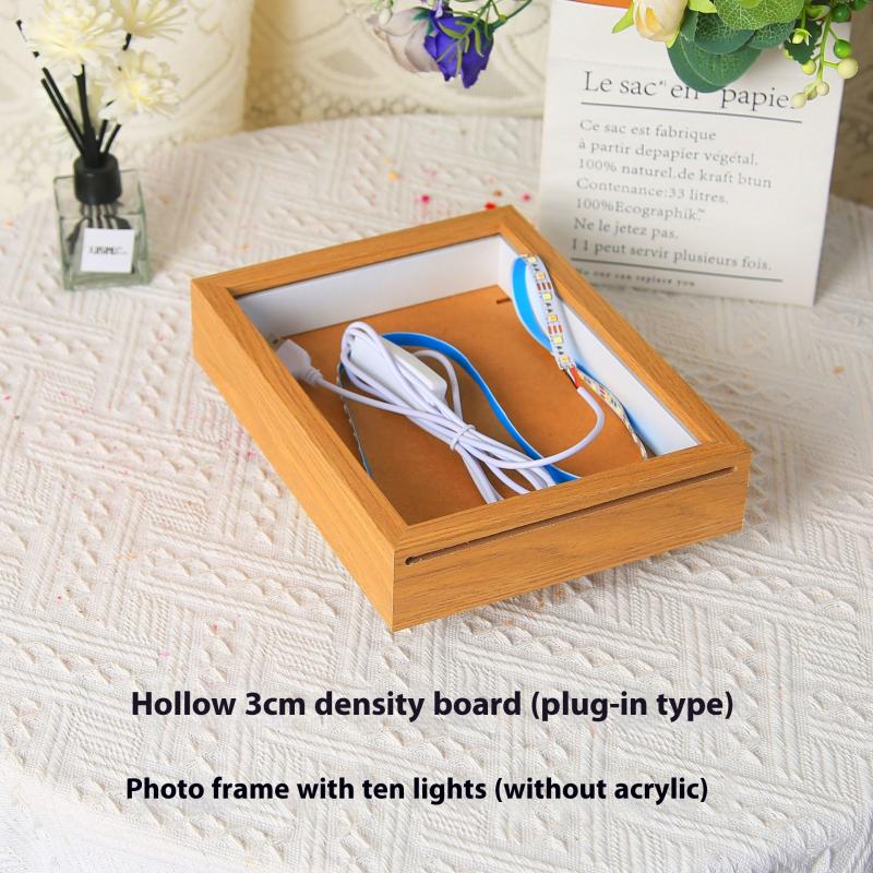 

1 комплект Преобразует эскизы в цвет с помощью волшебного света Современное украшение стен дома Светодиодная рамка для фото Акриловый лайтбокс