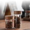Ensemble de rangement en tube à essai pour grains de café en bois