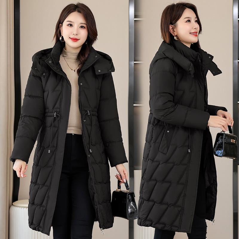 Down Padded Jacket Women's Jacket Winter Long Padded Jacket New Medium Slim Padded Jacket Jacket Thick