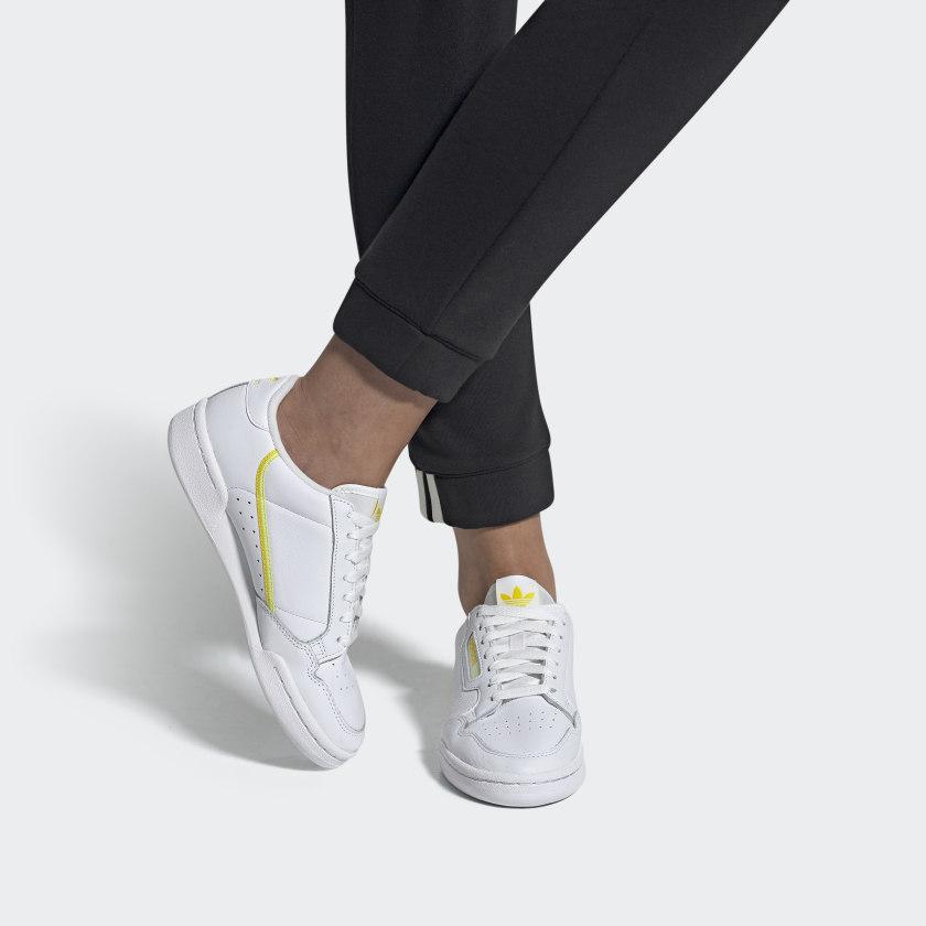Adidas Wmns Continental 80 'White Semi Frozen Yellow' Women's EE5561