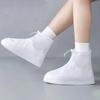 Reusable Waterproof Shoe Covers Non Slip Rain Shoe Covers Zippered Shoe Protectors with Drawstring for Men Women Outdoor