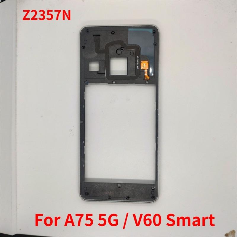 For ZTE Blade A75 5G / V60 Smart Z2357N Middle Frame Housing Bezel With Side Button серебряный