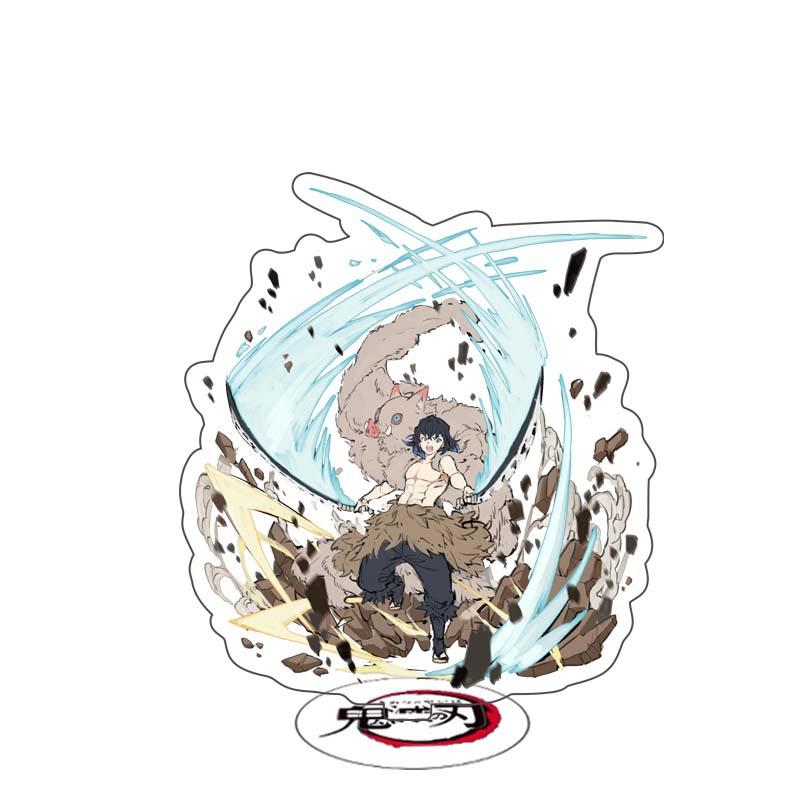 Demon Slayer Anime Acrylic Stand Kimetsu No Yaiba Kamado Tanjirou Hashira Giyuu Action Figure Desk Model Toy
