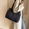 Quilted Tote Bags for Women Fashionable Multi-Color Large Capacity Shoulder Bags Versatile Casual Handbags