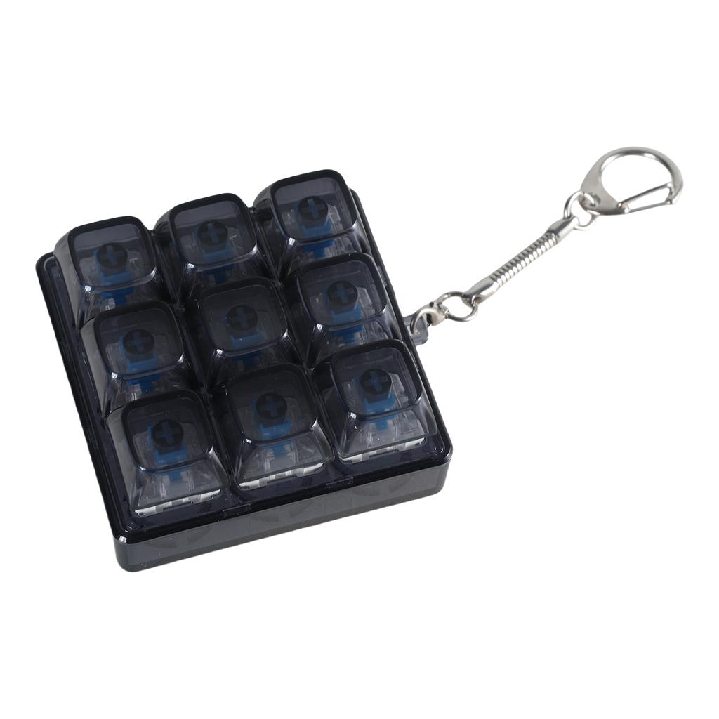 9Key XDA Profile Translucent Keycap Tester Keychain per tester di interruttori di tastiera per giocatori e programmatori