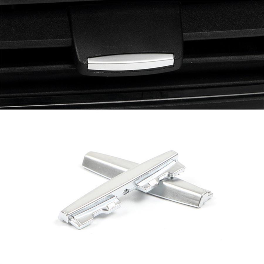 Chrome Car A/C Vent Outlet Paddle Trim Strip For BMW F15 F85 F16 F86 X5M X6M X5