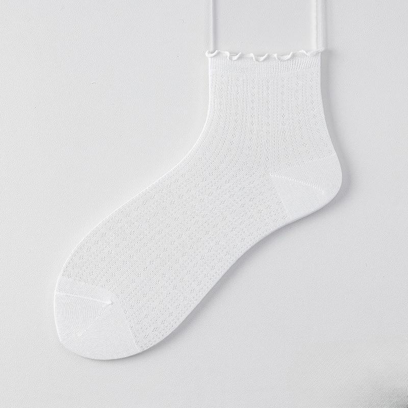 Silk-silk Women s Summer Lightweight Mesh Breathable Invisible Stockings with Anti-slip and Non-slip Heel, Lace-up Stockings 1 pair