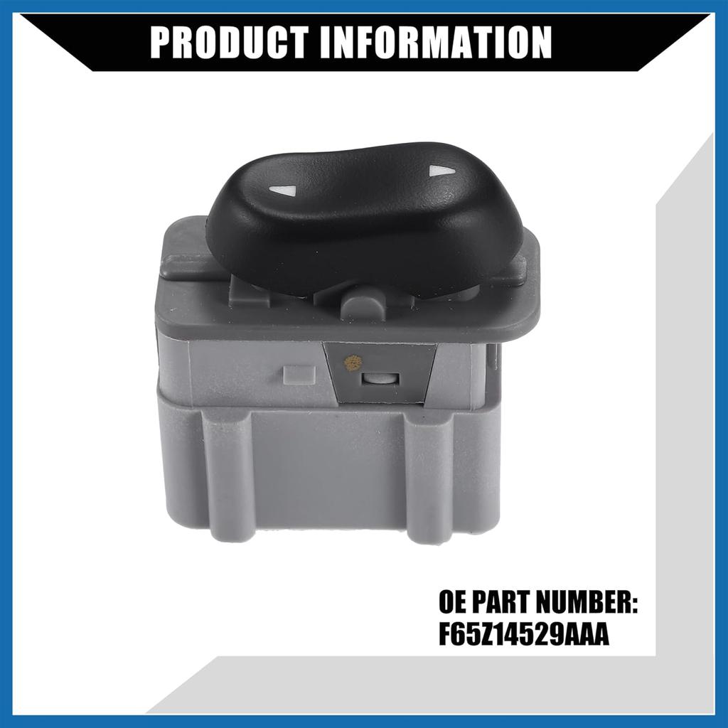 No.F65Z14529AAA Car Power Window Switch for Ford Expedition F-150 F-250 / Right Passenger Side/Window Control Switch Buttons/Durable / 1 Pcs Item