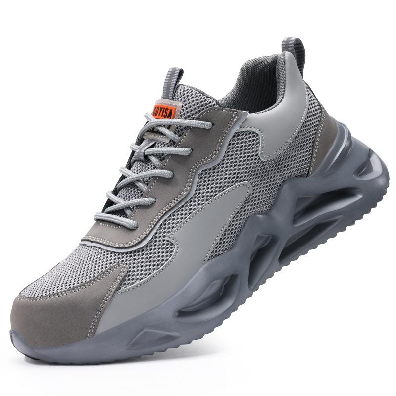 Labor Insurance Shoes Are The Same for Men and Women, Fashionable and Safe Steel Bag Head, Anti-smashing, Anti-piercing and Wear-resistant Shoes.