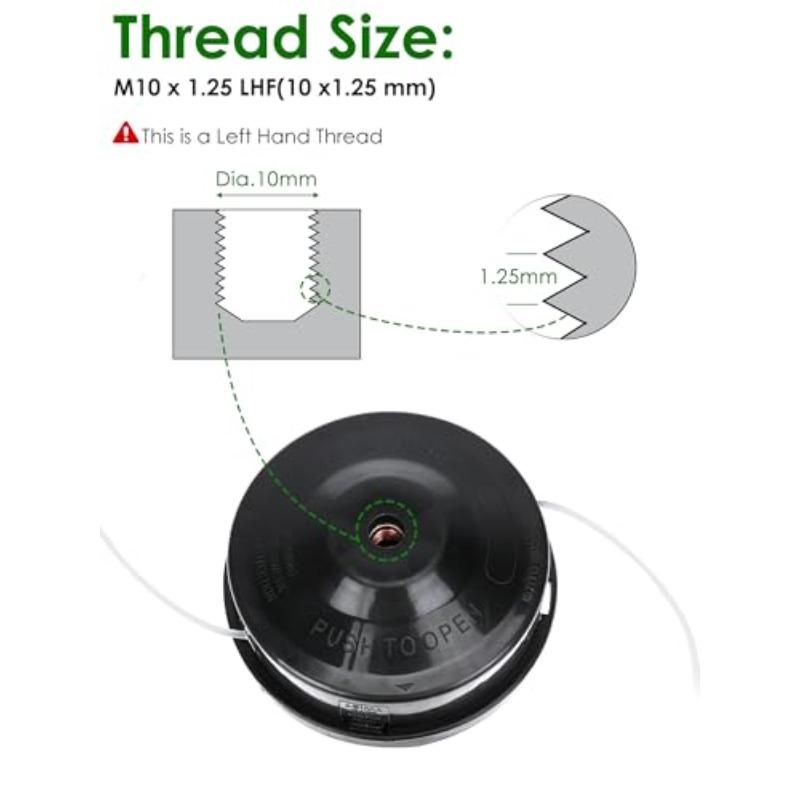 Household Mower Head Universal Mower Replacement Head Mower Garden Electric Tool Accessories Non Detachable Automatic Rope Mower