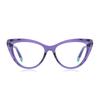 Lunettes Myopie Monture Violet Transparent Oeil de Chat Pour Femmes Mode Lunettes de Vue Myopie -0 -0.5 -0.75 Jusqu'à -6.0