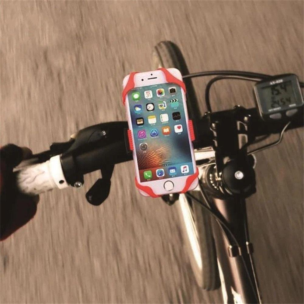 Motorrad Silikon Fahrrad Handyhalter Handy Halterung Lenker Sicherheitsbänder Handys Halter Band