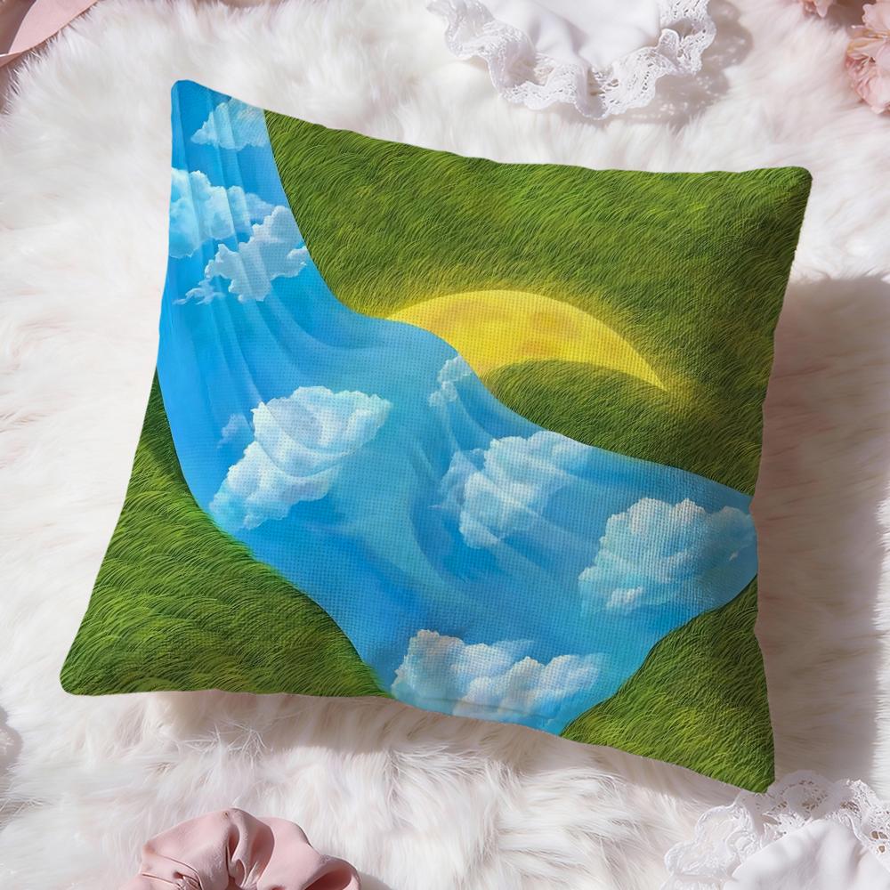 HOT M-Mulgil Kim Cushion Cover Premium Comfort Reversible Pillow Cove -Two in One Design for Any Room & Car Interior