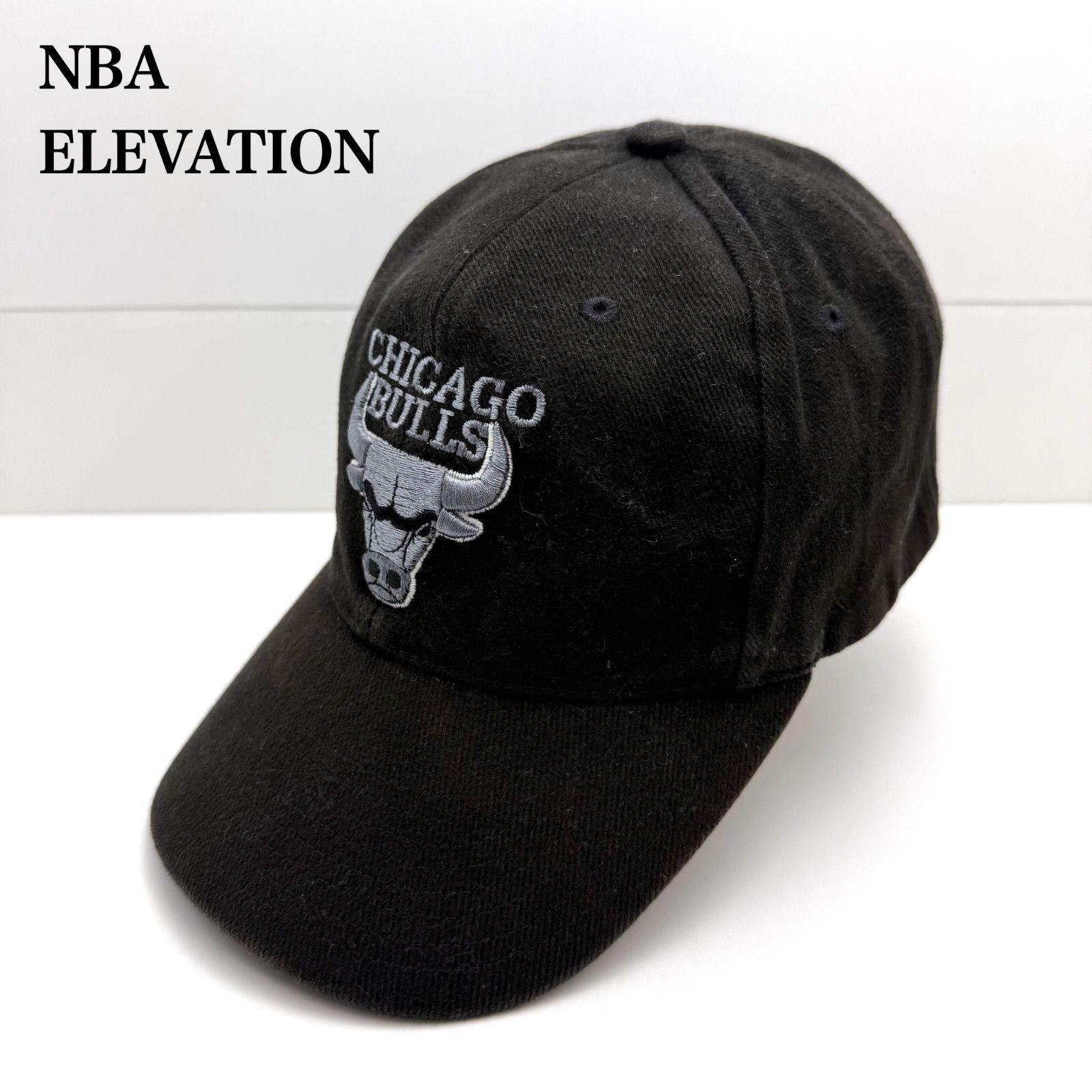 Used NBA 00s ELEVATION faded black chicago bulls cap free elevation basketball chicago bulls cap hat faded black old rare