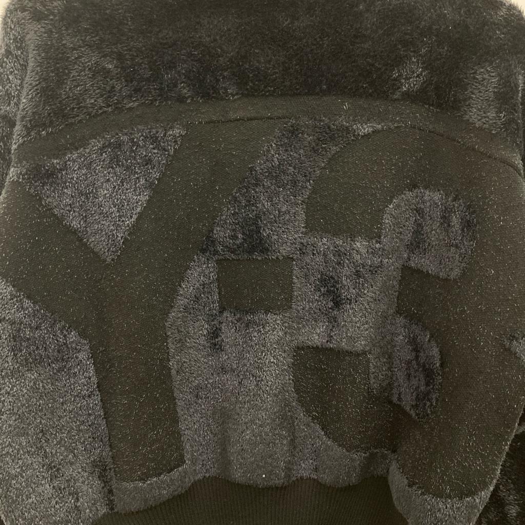 Y-3 Black W CLASSIC VELVET KNIT FZ SWEATER Tops 2XS NavyUsed