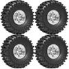 4pcs OD 63mm 1.0" Metal Beadlock Wheel Tire Set For 1/18 RC Crawler Car TRX4M SCX24 Upgrade Parts Accessories