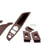 7-teiliges rotbraunes Innenraum-Armlehnen-Panel-Set für BMW 5er Reihe