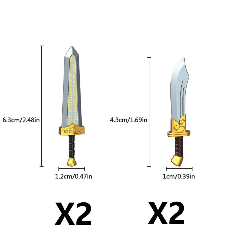 MOC Medieval Building Block Soldier Figure Weapon Accessories Battle Axe Bow Arrow Sword Sheath Shield Assembly Puzzle Brick Toy