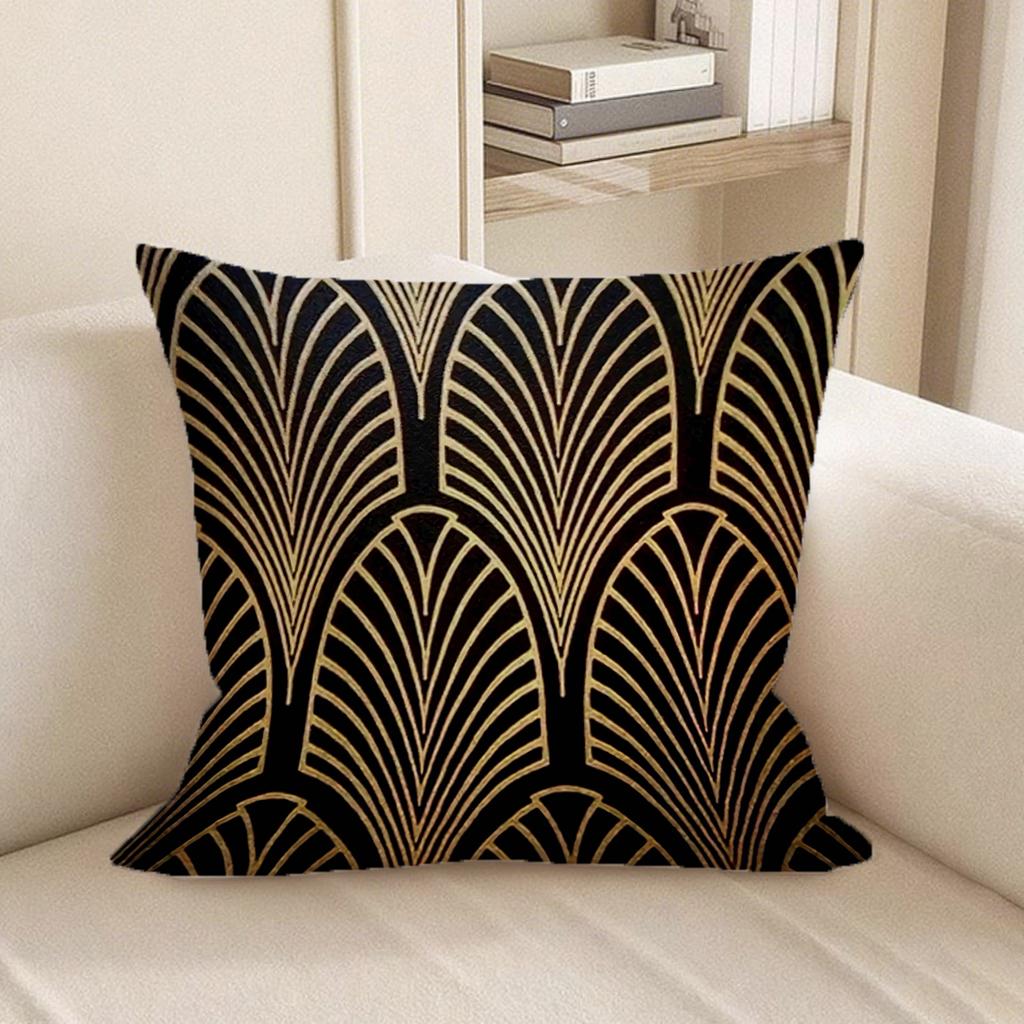 Poszewki na poduszki w stylu Art Deco w kolorze złotymNadają się na sofę, do samochodu, do sypialni, dekoracyjne poszewki na poduszki