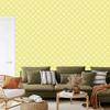 Geometric Pattern Wallpaper Cream and White for Living Room and Bedroom 50x1000