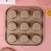 4/6/9/12 Mulden Kleine Muffinform Kohlenstoffstahl DIY Mini-Backformen Antihaftbeschichtet Leicht zu lösen Muffins Dessertblech Backzubehör