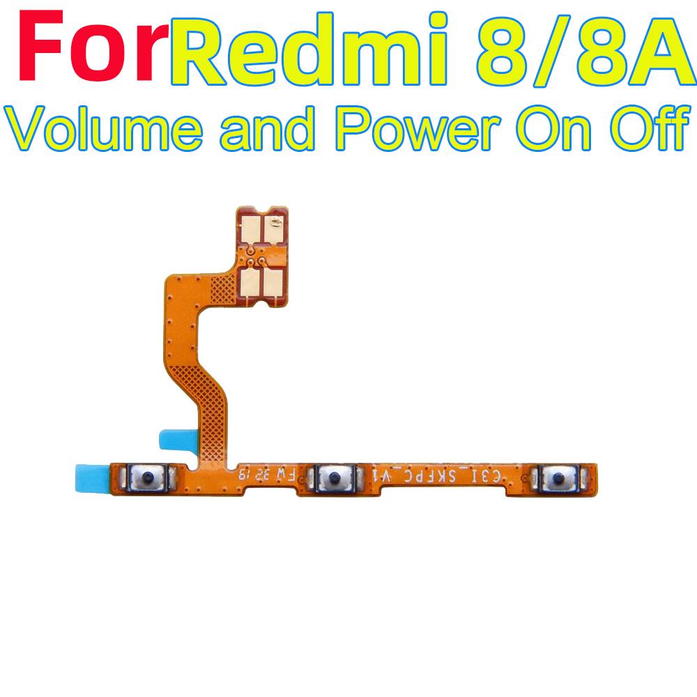 

Ключ-кнопка включения/выключения, кнопка отключения звука, кнопка регулировки громкости, шлейф для Xiaomi Redmi 8/8A Включение/выключение, громкость