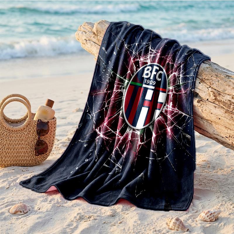 Bologna FC Print Mikrofaser Strandtuch Schnelltrocknend Saugfähig Großes Handtuch für Strand Schwimmen Reisen