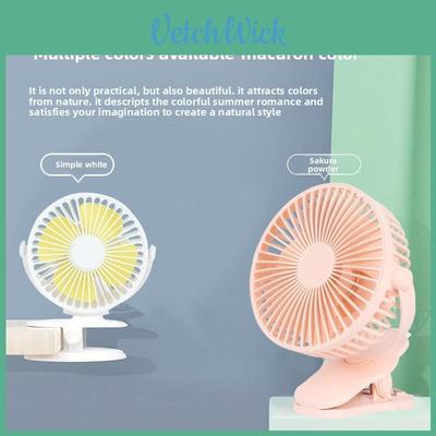 Portable Usb Table Fan With 8 Way Oscillation And Clipon Design For Home Office