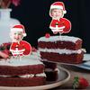 Personalisierte Weihnachts-Siegelaufkleber Kundenspezifischer Kindergesicht-Kuchenaufleger Personalisierter Weihnachtsmann Lustiges Banner Neujahrsparty-Zubehör