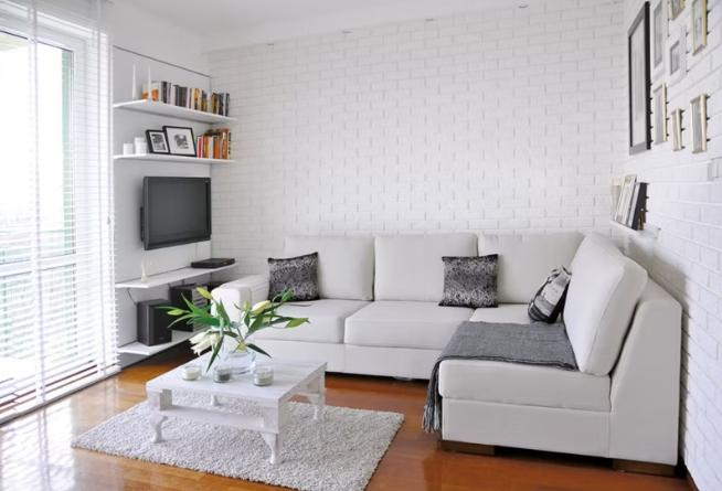 Płytka gipsowa z fugą ścienna  22,2x7,4cm 0,49 m² Biała cegła dekoracyjna do wnętrz