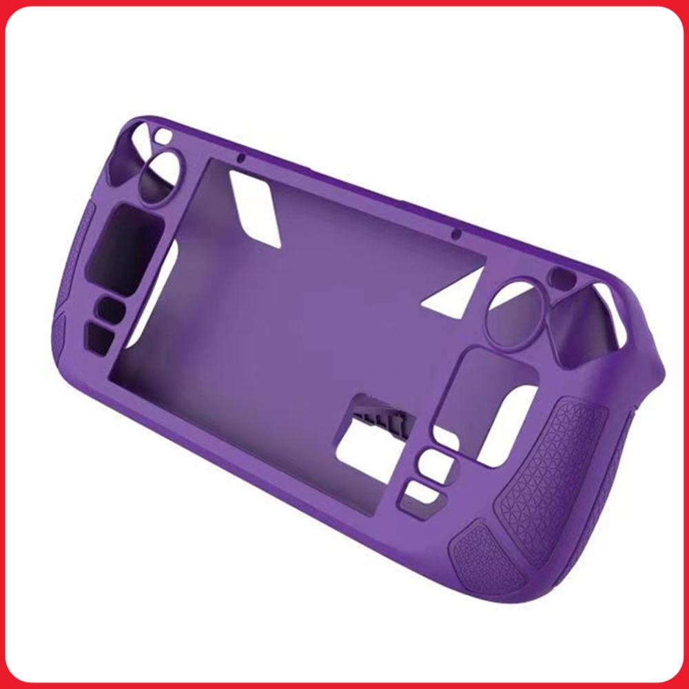 Silicone Game Console Frame Anti Slip Soft Shell Game Console Cover with Bracket Replacement Accessories for Steam Deck