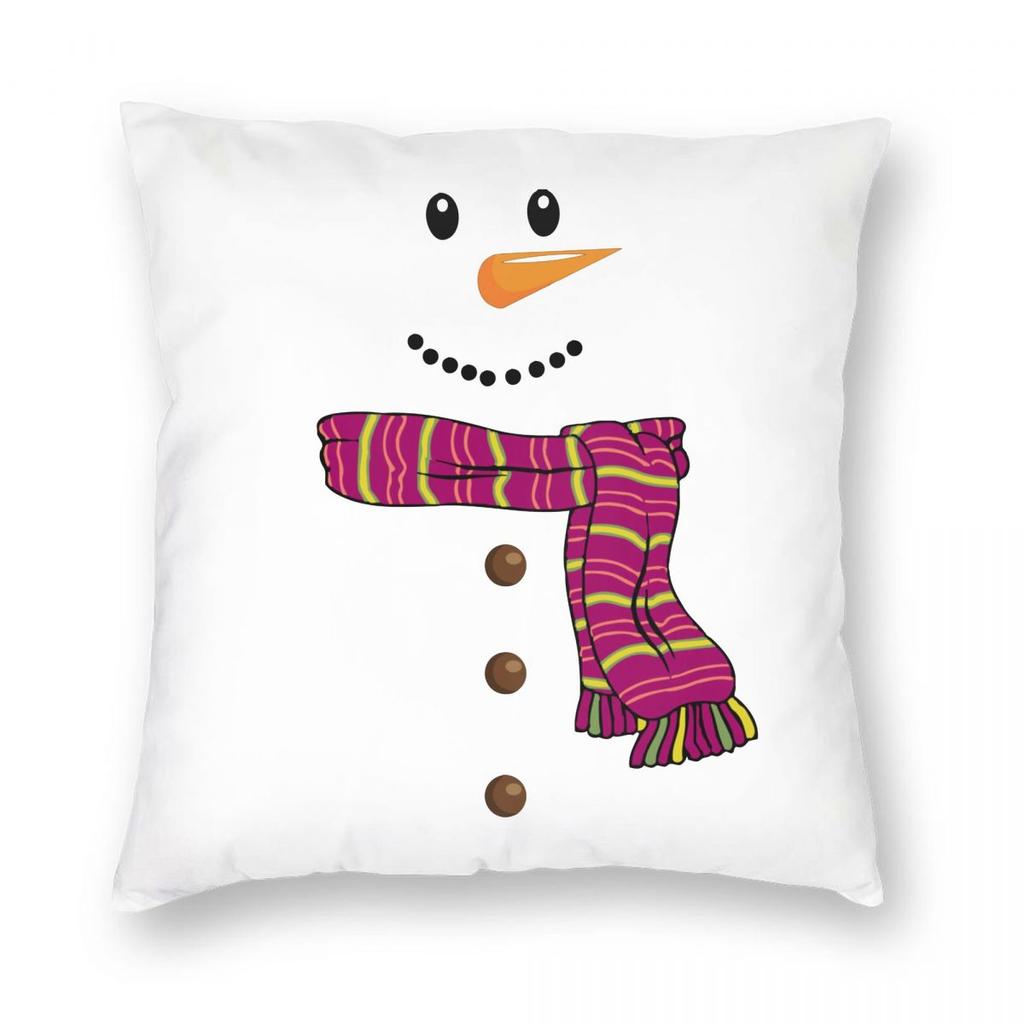 Christmas New Year Pillowcase Printing Polyester Cushion Cover Gift Santa Pillow Case Cover Home Zipper 18''