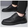 Fashion British Platform Leather Loafers for Men Designer Soft-soled Casual Business Men's Dress Shoes Fashion Light Male Driving Shoes