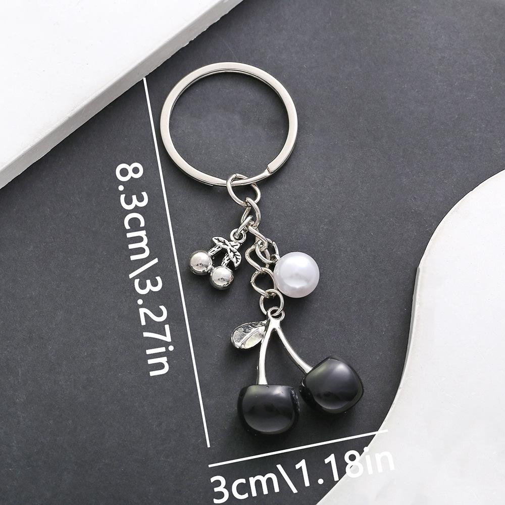 Cherry Keychain Drip Oil Alloy Pendant Bag Charm Gift