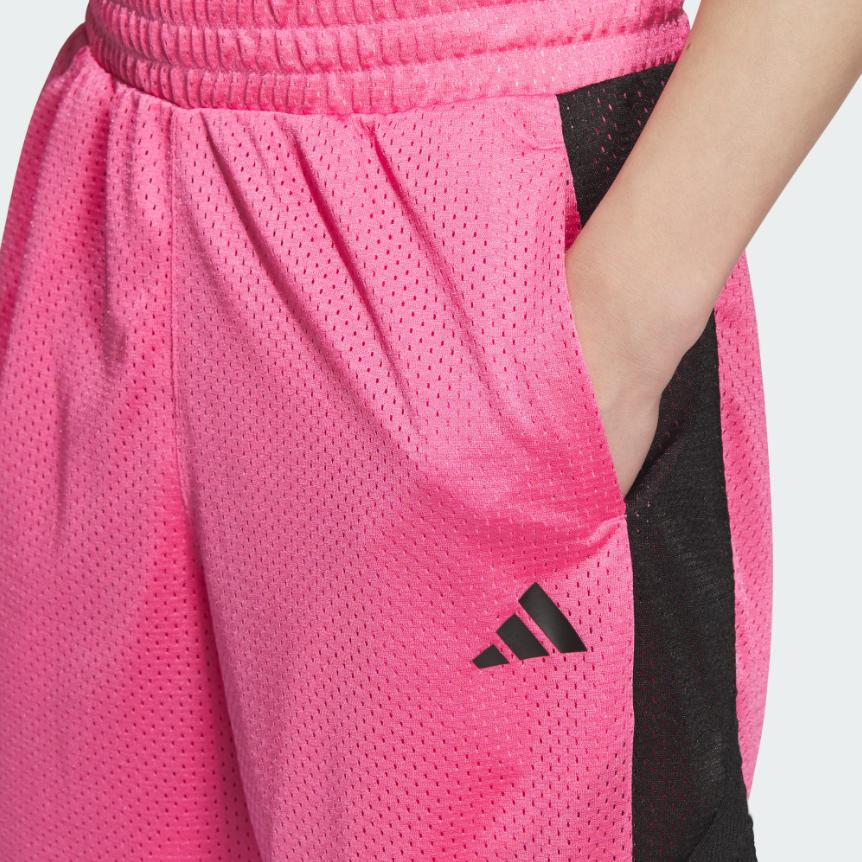 adidas BASKETBALL SS25 Sports Shorts Men's Semi Neon Pink JN0746