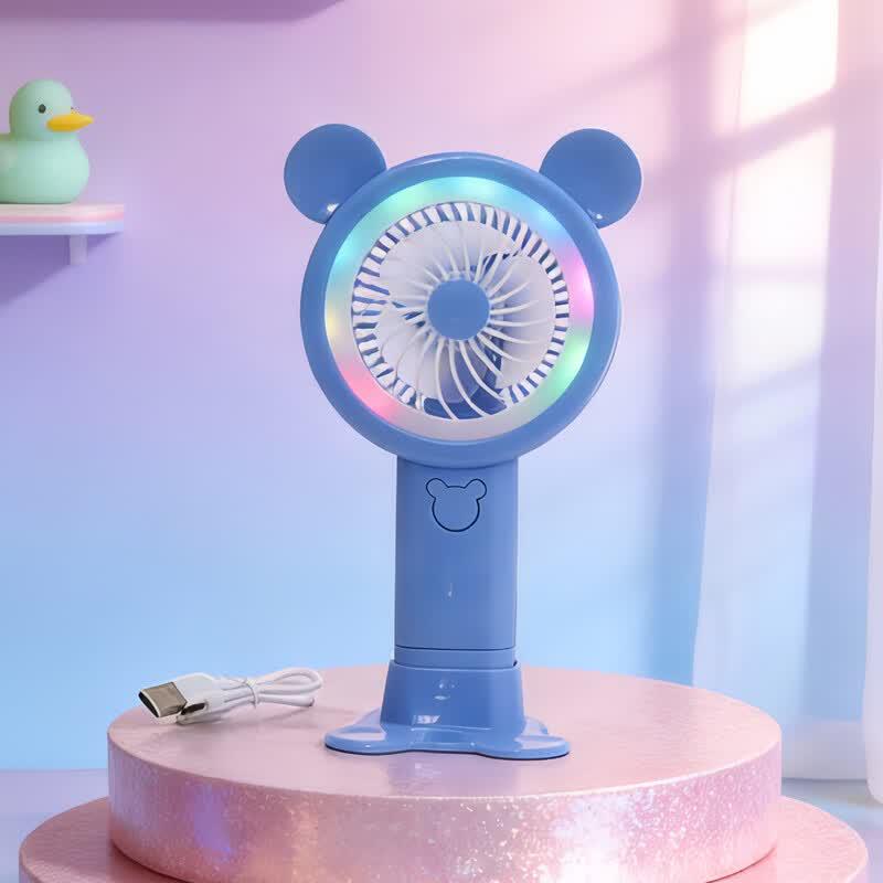 LINGPAN Gradient Light Mini Handheld Fan Pack of 5