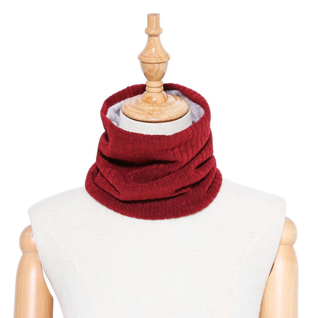 Unisex Wool Neck Gaiter: Faux Collar for Cervical Support, Thickened, Warm Knitted Scarf & Head Protector.
