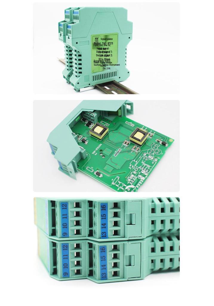 Taihua Signal Isolator: One-In, Two-Out Conversion Transmitter, Active 4-20mA & 0-10V Output