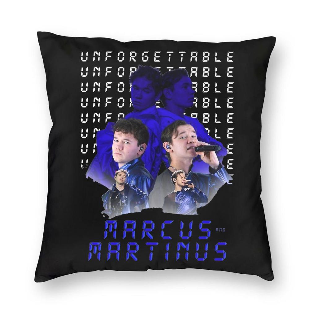 Marcus En Martinus Zweden Kussensloop Dubbelzijdig Bedrukken Polyester Kussenhoes Cadeau Sierkussenhoes Huis Vierkant