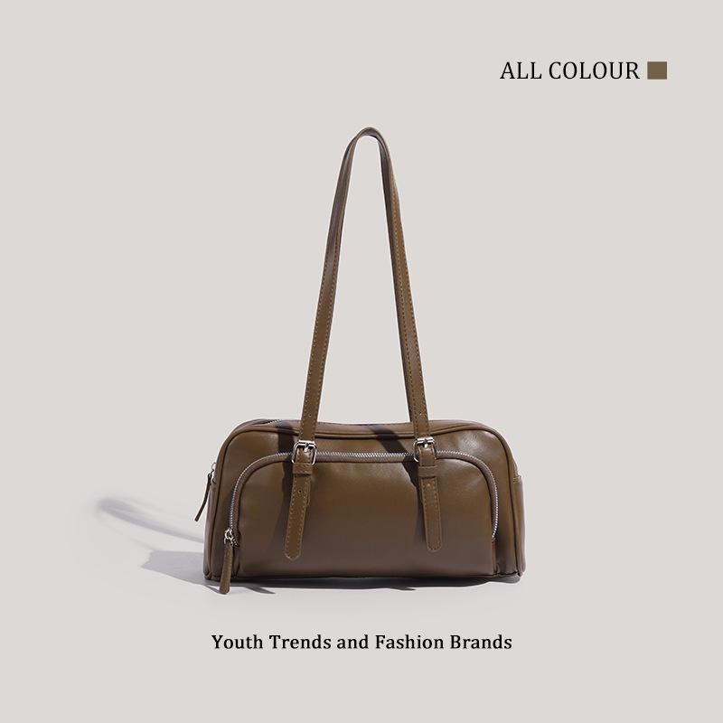 Bags New retro portable bowling bags Commuter high-end shoulder armpit bags