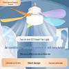 E27 Base Silent LED Ceiling Fan with Remote Control - Energy-Saving Light for Bedroom, Kitchen, Bathroom, Restaurant