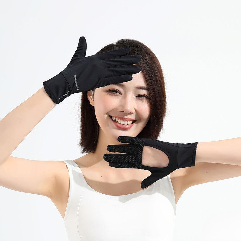 

Солнцезащитные перчатки для женщин на лето тонкие уличные УФ-защита противоскользящие с сенсорным экраном на пальцах для езды на велосипеде, вождения, электровелосипеде One size