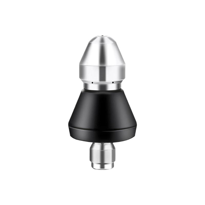 

360 Degree Rotating Sewer Jet Nozzle 1/4 Inch Quick Connection 1 Front 6 Rear Sprayed Head Heavy Duty Pipe Cleaner 1