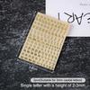 2Pcs Metal 26 Mini Alphabet Decor Stickers Gold Silver Epoxy Resin Filler For Diy Silicone Molds Craft Making Fillings